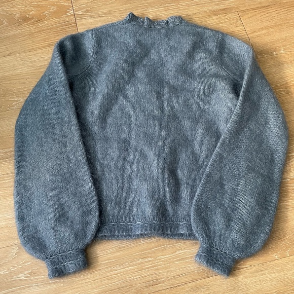 Sézane Angelie Cardigan NWT XXS Vintage Blue - Picture 7 of 10